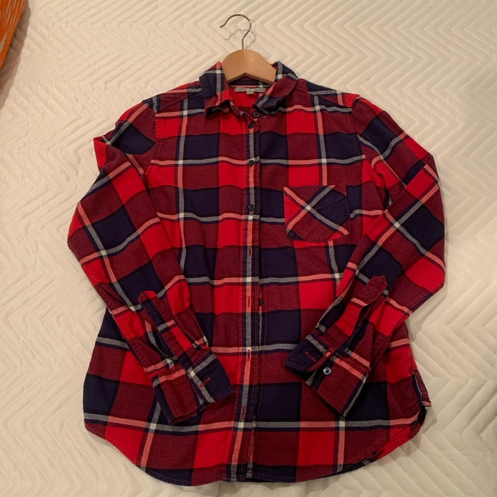 Uniqlo plaid flannel shirt